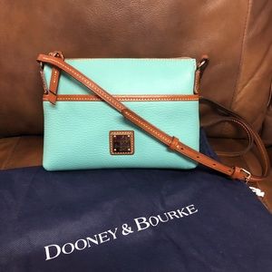 Dooney Ginger Pouchette Crossbody Purse MINT